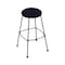 Holland Bar Stool Co 25" Stationary Counter Stool, Black Wrinkle, Canter Twilight Seat 303025BW002 - alternate 1